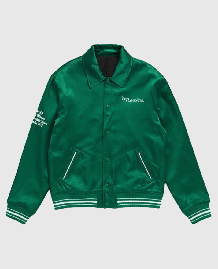 Mia Goth MaXXXine Green Letterman Jacket