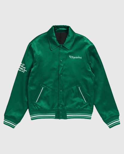 Mia Goth MaXXXine Green Letterman Jacket