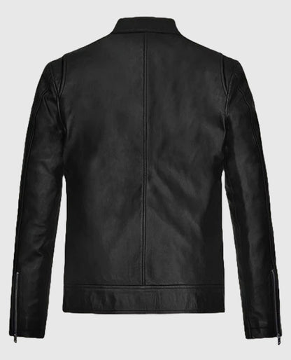 Michael Fassbender Leather Black Jacket