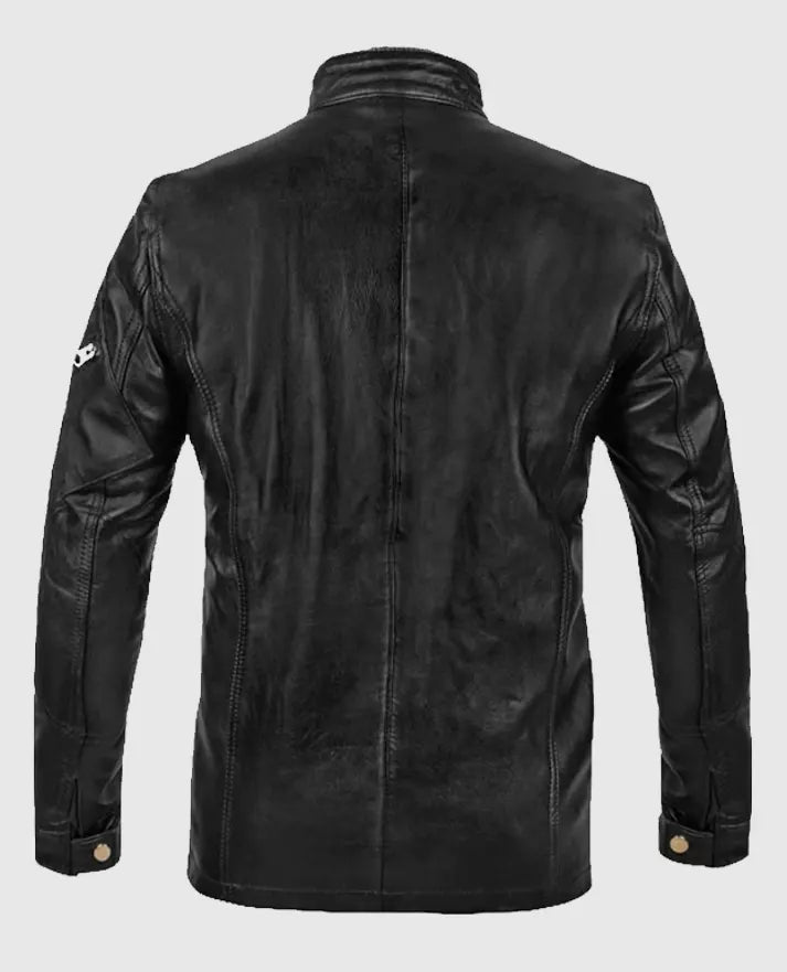 Military Command Leather Jacket For Men 