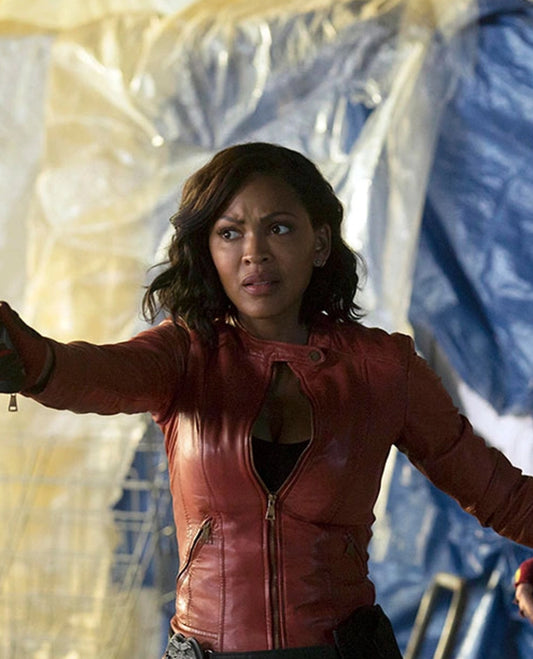 Minority Report Meagan Good Black Leather Jacket