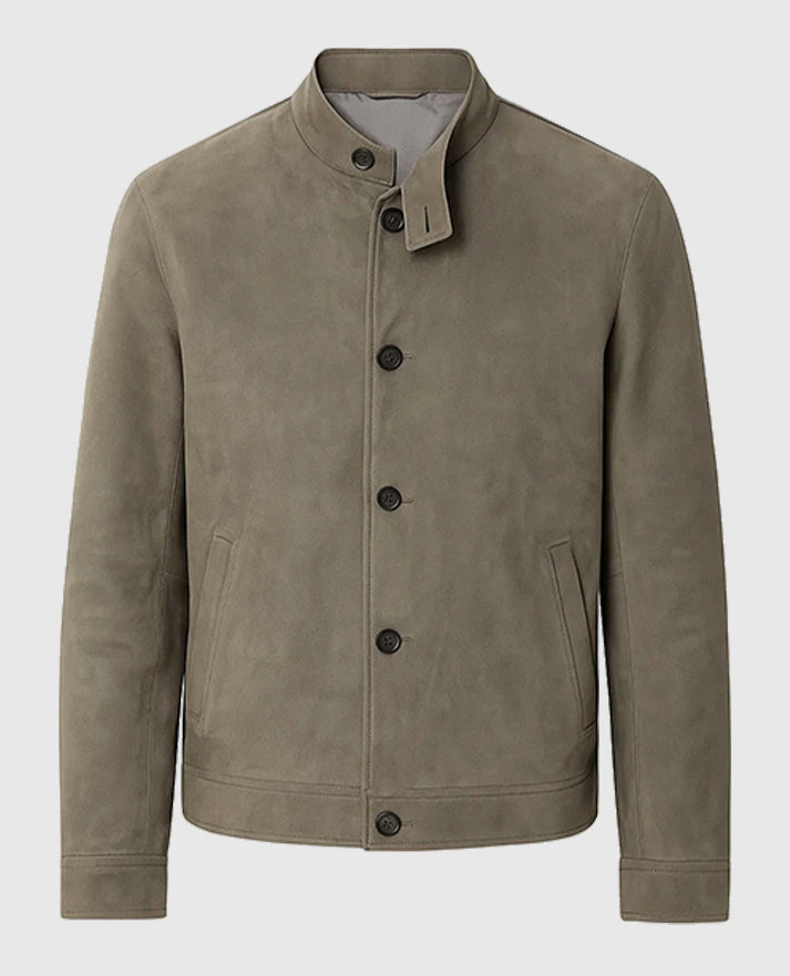 Mission Impossible Rogue Nation Jeremy Renner Gray Suede Jacket