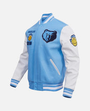 NBA Memphis Grizzlies Men's Rib Blue Wool Jacket