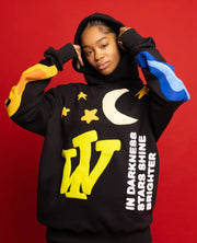 Night Or Day Black Hoodie