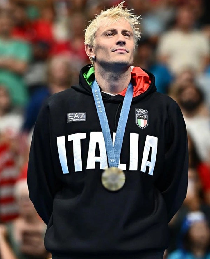 Paris 2024 Olympics Italia Black Hoodie
