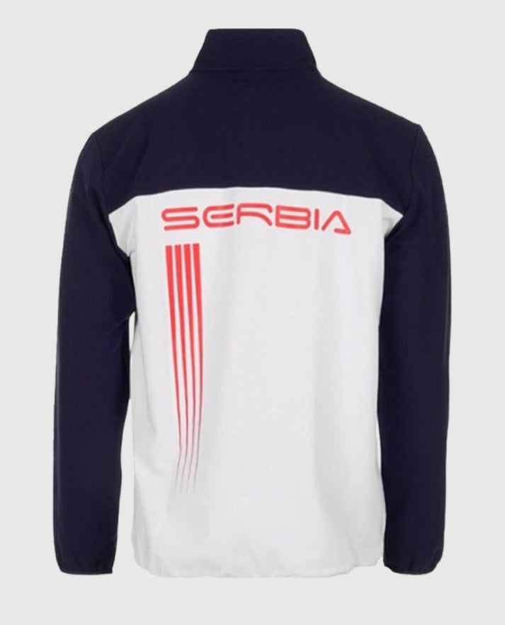 Paris Olympics Novak Djokovic Team Serbia Blue Fleece Jacket