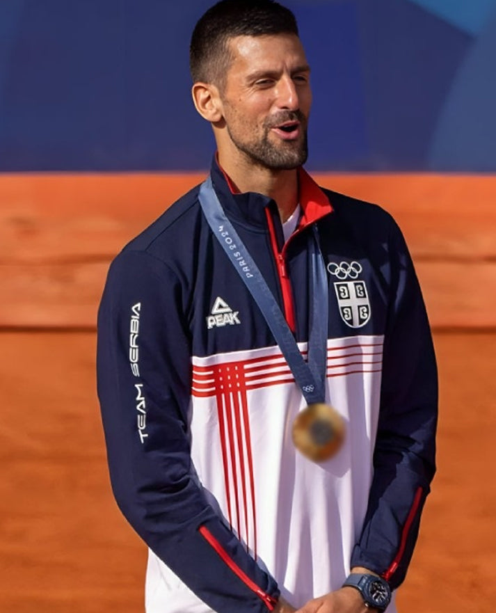 Paris Olympics Novak Djokovic Team Serbia Jacket