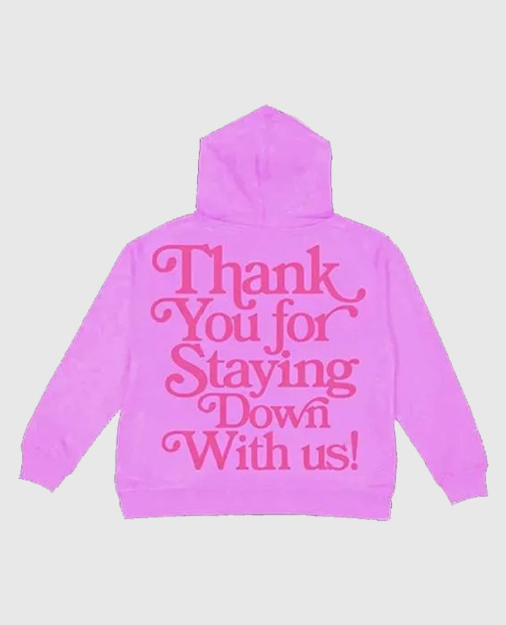 Pullover Humble Religion Pink Hoodie