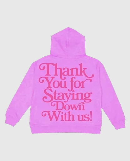 Pullover Humble Religion Pink Hoodie