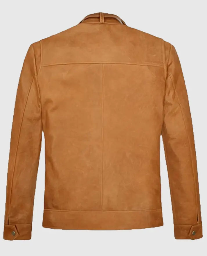 Rafael Nadal Leather Brown Jacket