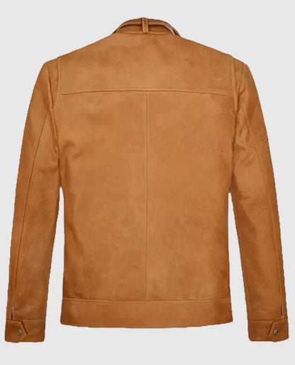 Rafael Nadal Leather Brown Jacket