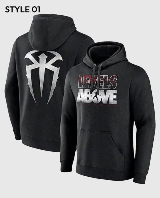 Roman Reigns Levels Above Black Hoodie