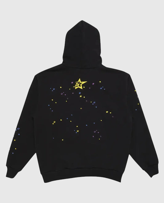 SP5DER Web Suit Black Hoodie