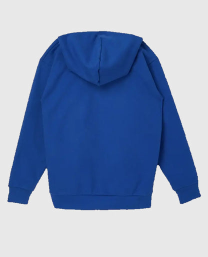 SP5DER Web Suit Hoodie Blue Rhinestone