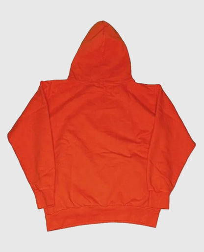 SP5DER Web Suit Rhinestone Orange Hoodie 