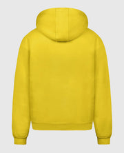 SP5DER Web Suit Rhinestone Yellow Pullover Hoodie 