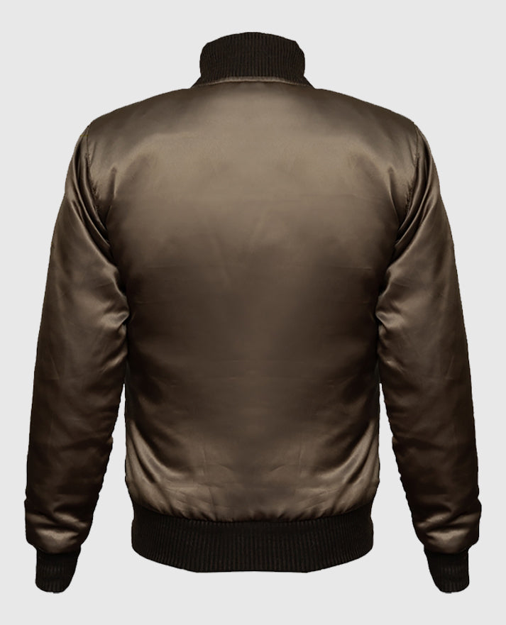 San Diego Padres Emma Stone Brown Varsity Jacket