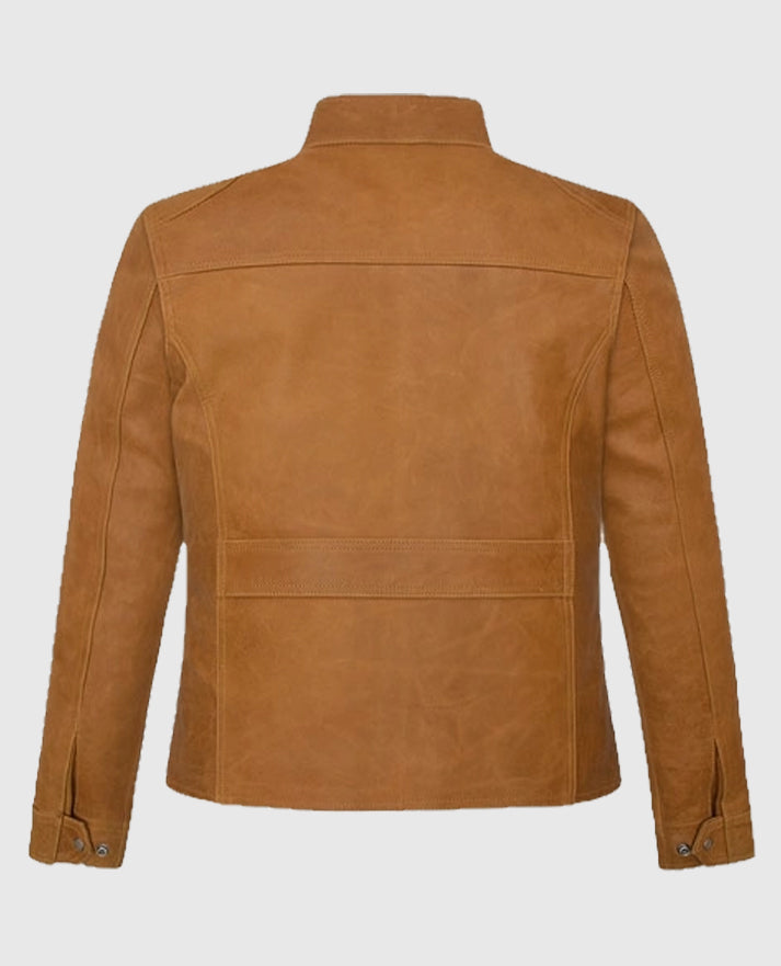 Scarlett Johansson The Avengers Brown Leather Jacket