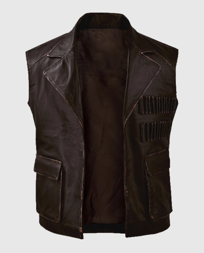 Sean Connery The League of Extraordinary Gentlemen Brown Leather Vest