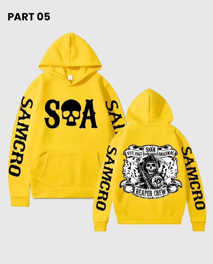 Sons of Anarchy SAMCRO Yellow  Hoodie