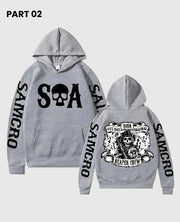 Sons of Anarchy SAMCRO grey Hoodie