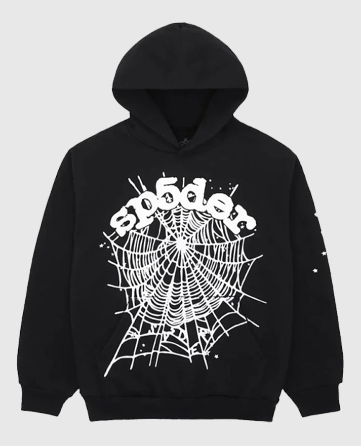 Sp5der OG Web Black Hoodie