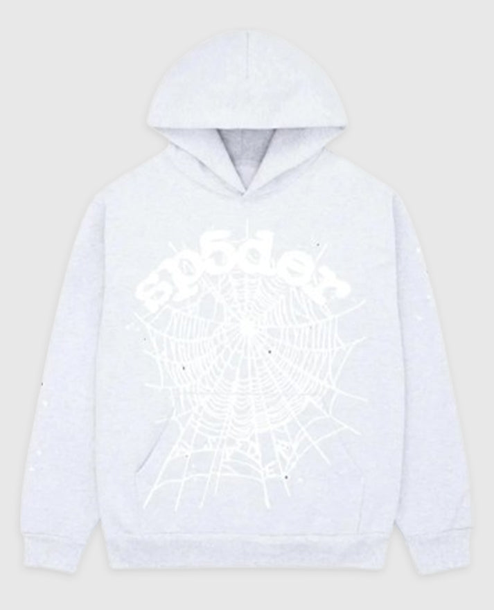 Sp5der OG Web White Pullover Hoodie