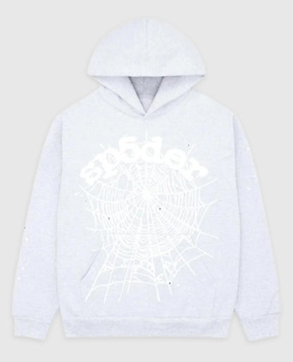 Sp5der OG Web White Pullover Hoodie