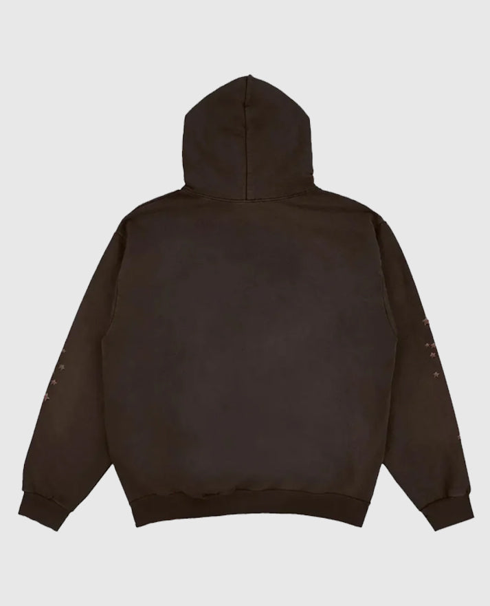 Sp5der x Travis Scott Cactus Jack Days Before Rodeo Brown Hoodie