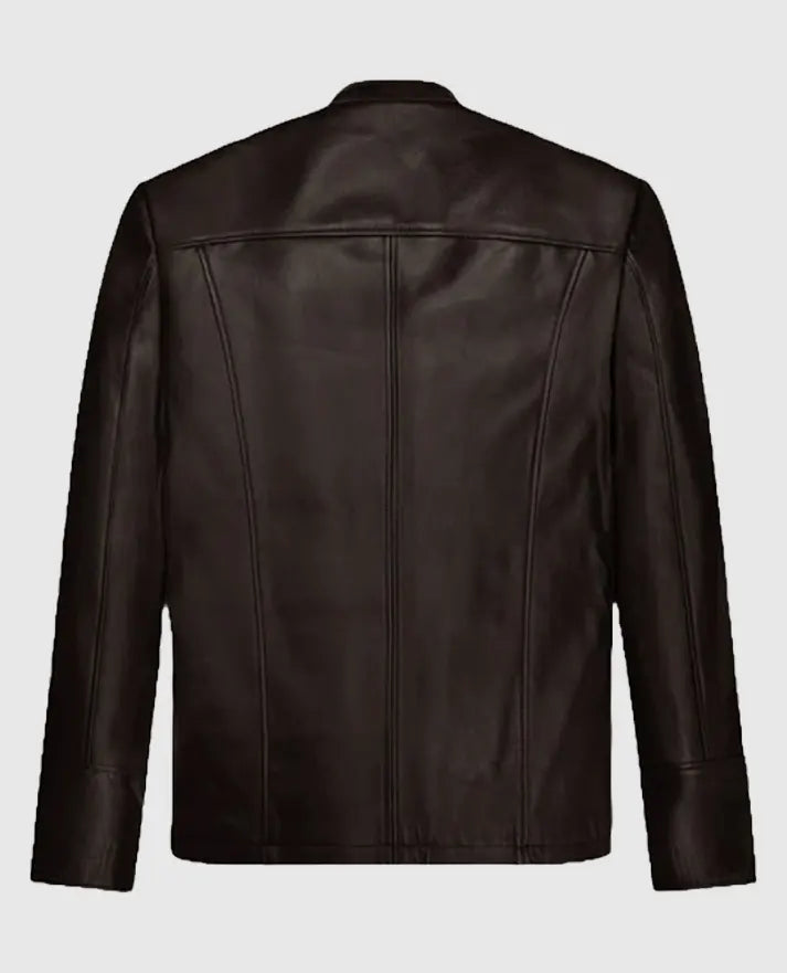 Star Wars The Last Jedi Oscar Isaac Brown Leather Jacket