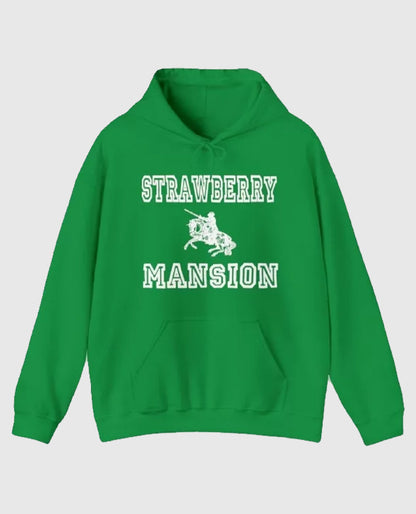 Strawberry Mansion Pullover Green Hoodie Unisex