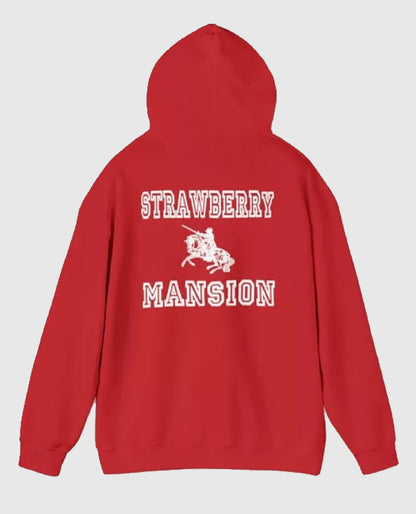 Strawberry Mansion Red Pullover Hoodie