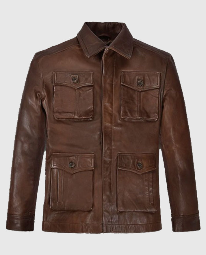 Supernatural S07 Dean Winchester Brown Leather Jacket