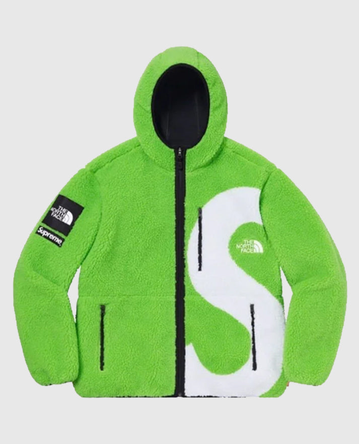 Supreme The North Face S Logo Green Fleece Jacket