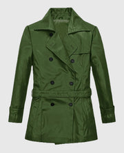 Svetlana Viktorovna Khodchenkova The Wolverine green Leather Jacket
