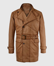 Tan Burnished Royal Flying Coat for Men