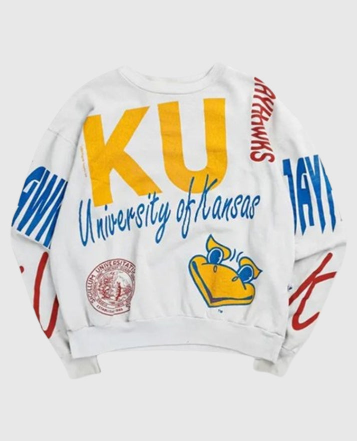 Taylor Swift KU White Sweatshirt