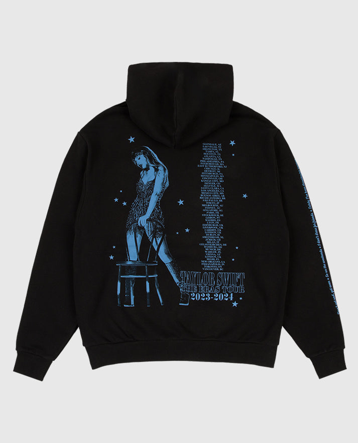 Taylor Swift The Eras Tour Vigilante Live Photo Black fleece Hoodie