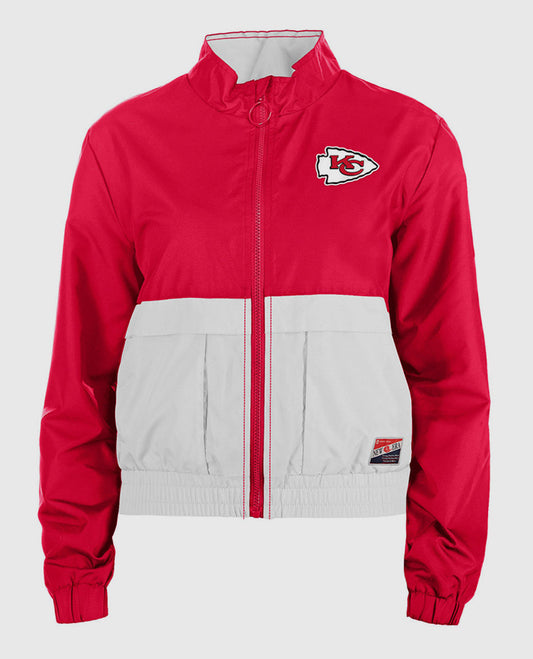 Taylor Swift's Kansas City Chiefs red jacket