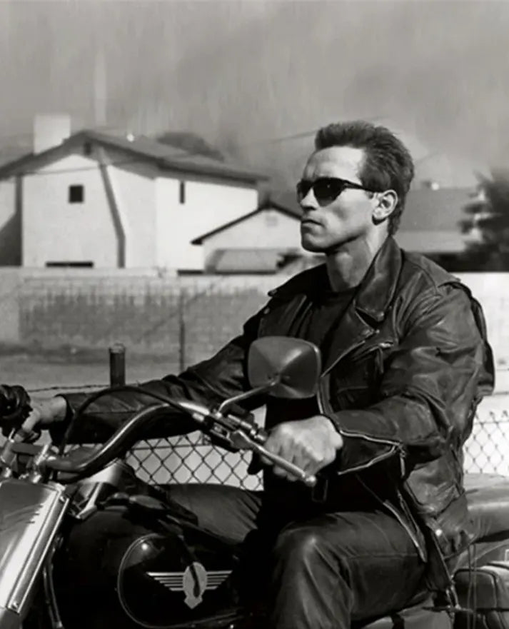 Terminator 2 Arnold Schwarzenegger Leather Jacket