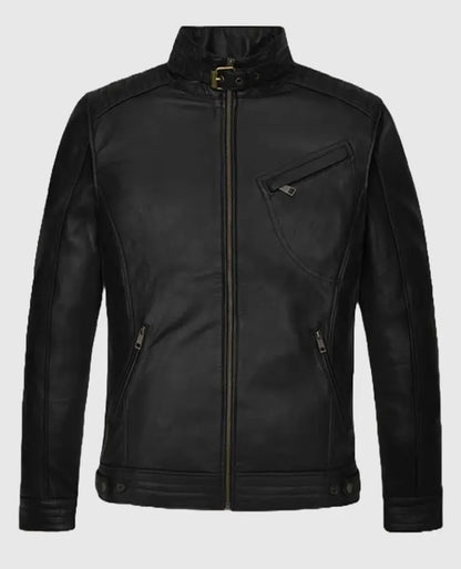 The Bourne Legacy Jeremy Renner Black Leather Jacket