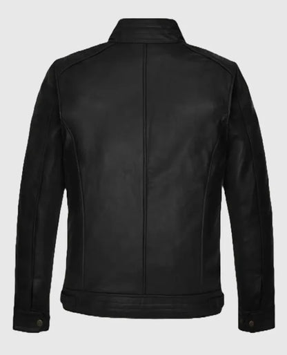 The Bourne Legacy Jeremy Renner  Leather Black Jacket