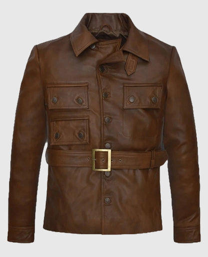 The Kingsman Harris Dickinson Leather Jacket