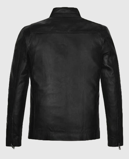 The Other Guys Mark Wahlberg Black Leather Jacket