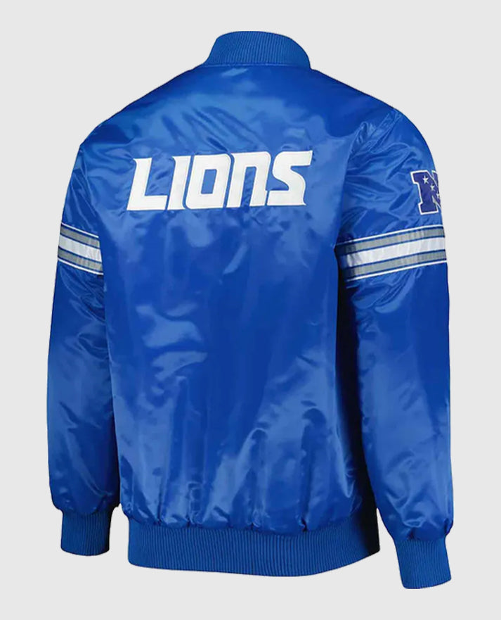 The Pick and Roll Detroit Lions  Full-Snap Satin Jacket