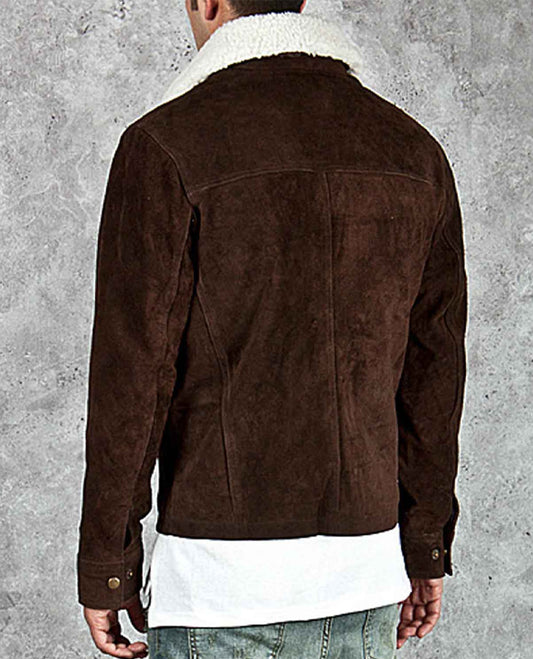 The Walking Dead Rick Grimes Brown  Leather Jacket