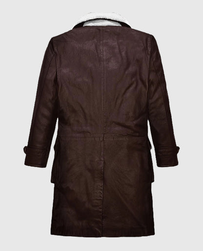 Thick Goat  Washed and Wax Tom Hardy Brown Trench Coat