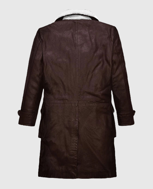 Thick Goat  Washed and Wax Tom Hardy Brown Trench Coat