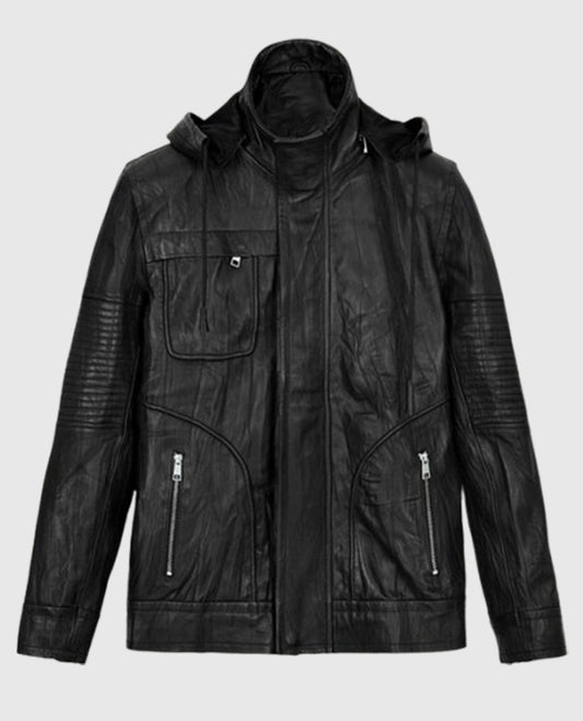 Tom Cruise Mission Impossible Ghost Protocol Black Leather Jacket