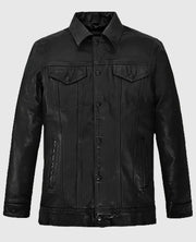 Tom Holland Uncharted Black Leather Jacket